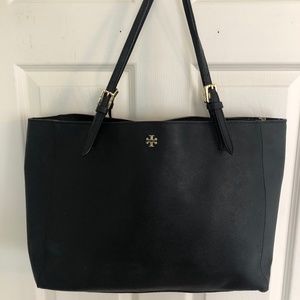 Tory Burch Robinson Medium Tote in Black